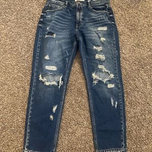 Vici distressed mom jeans